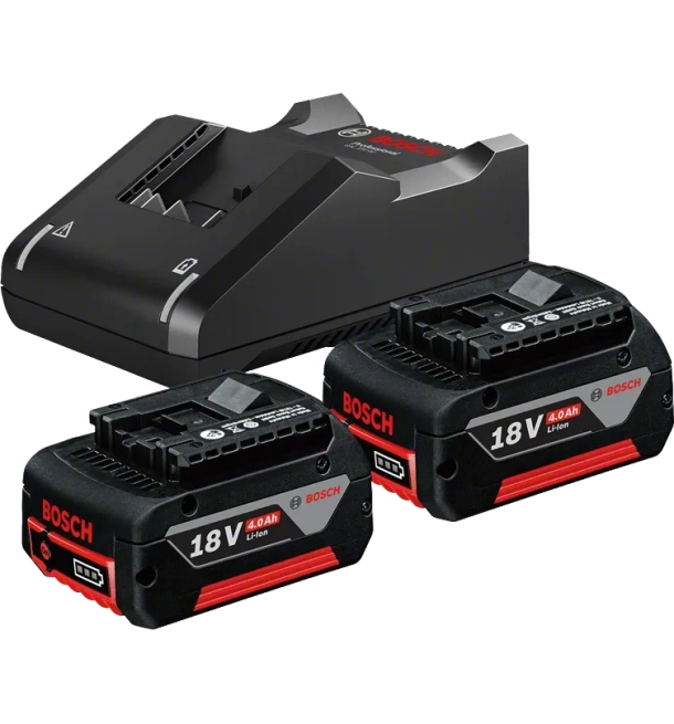 2 x GBA 18V 4.0Ah + GAL 18V-40 Professional 1600A019S0