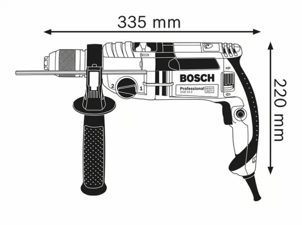 დარტყმითი ბურღი GSB 24-2 Professional 060119C801