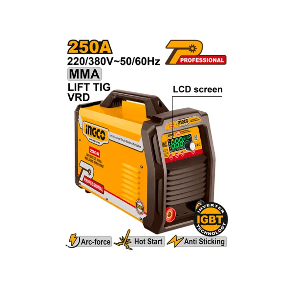Proline შედუღების აპარატი 250A MMA/TIG Lift (ლითონის) (ING-MMA25079)