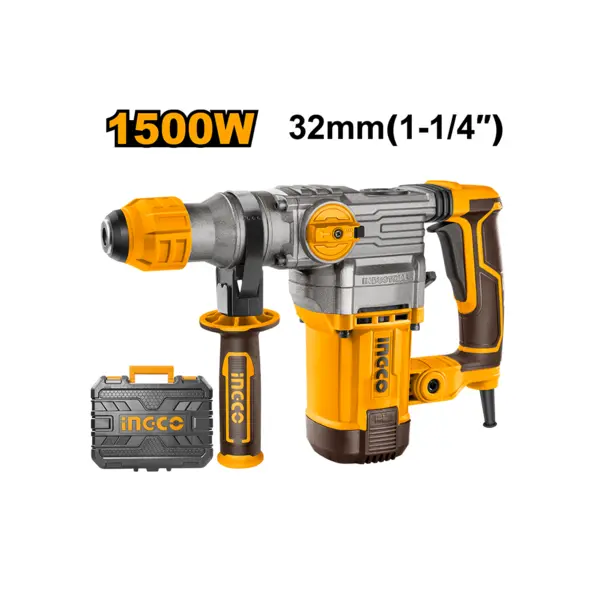 ელ. პნევმატური დრელი (პერფორატორი) 1500W (RH150038) - Technomall.ge ელ. პნევმატური დრელი (პერფორატორი) 1500W (RH150038)