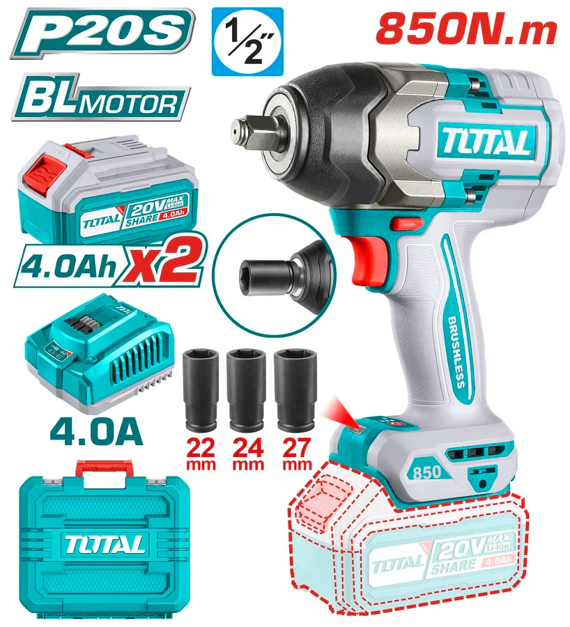 TOTAL TIWLI2085 Li-Ion 20V
